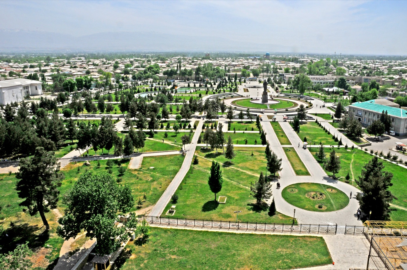 The old town of Shakhrisabz seen from the top of the Ak-Saray palace